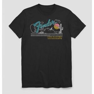 Fender guitar electric desert t shirt men’s Medium